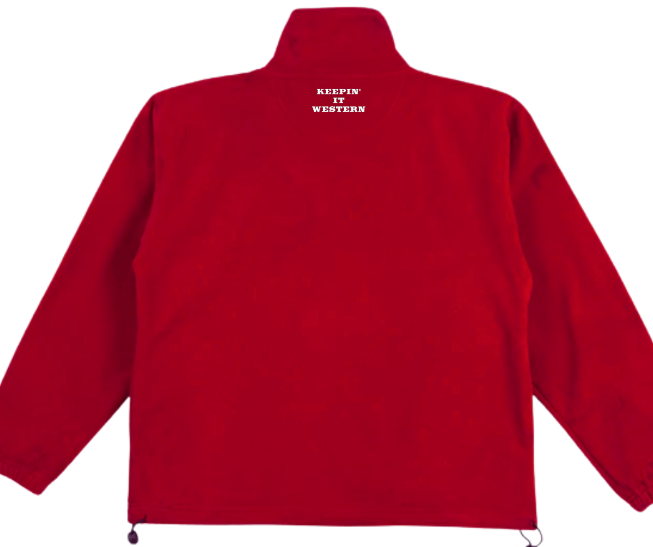 Sunburnt Country Polar Fleece - 'The Jackaroo' - Cherry Red