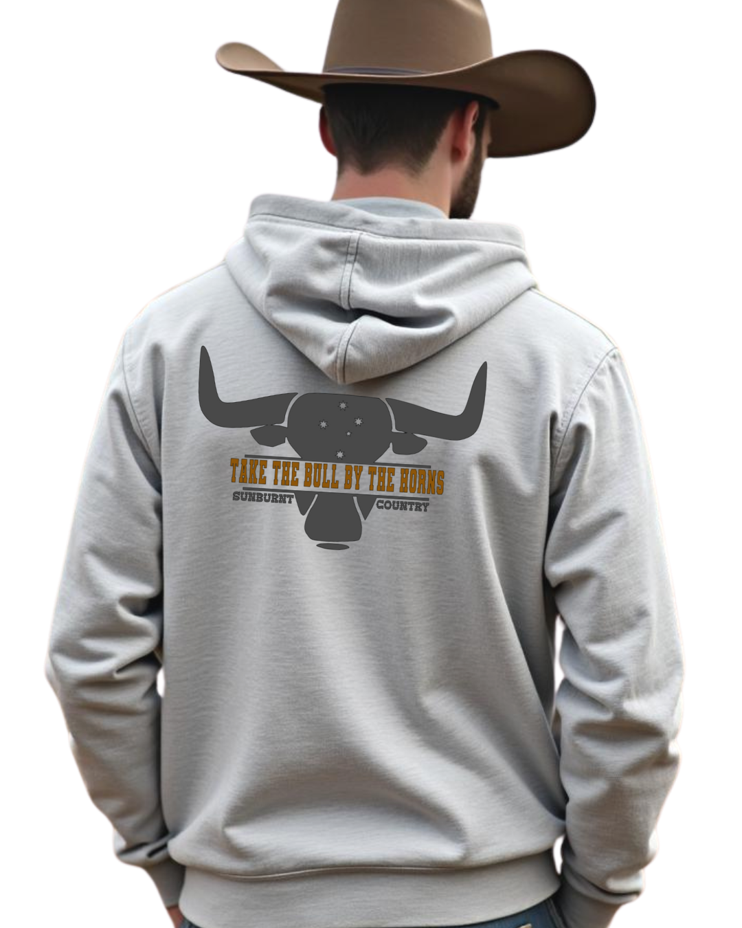 Sunburnt Country Clothing Hoodie - Take the Bull by the Horns