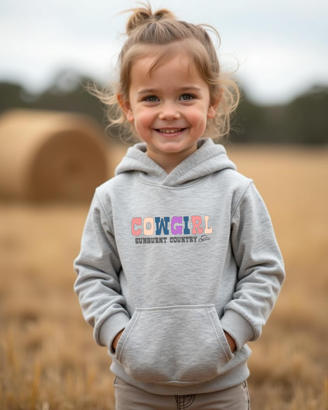 Sunburnt Country Clothing Kids Cowgirl Hoodie – Country Kids Wear