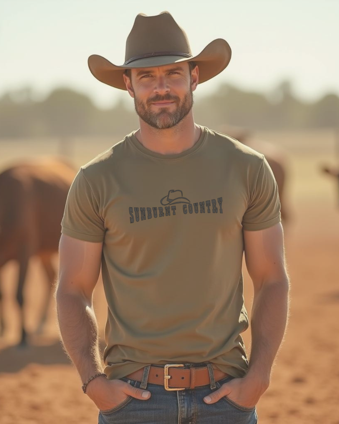 Sunburnt Country Clothing – Cowboyin' | Men's Country T-Shirt Australia