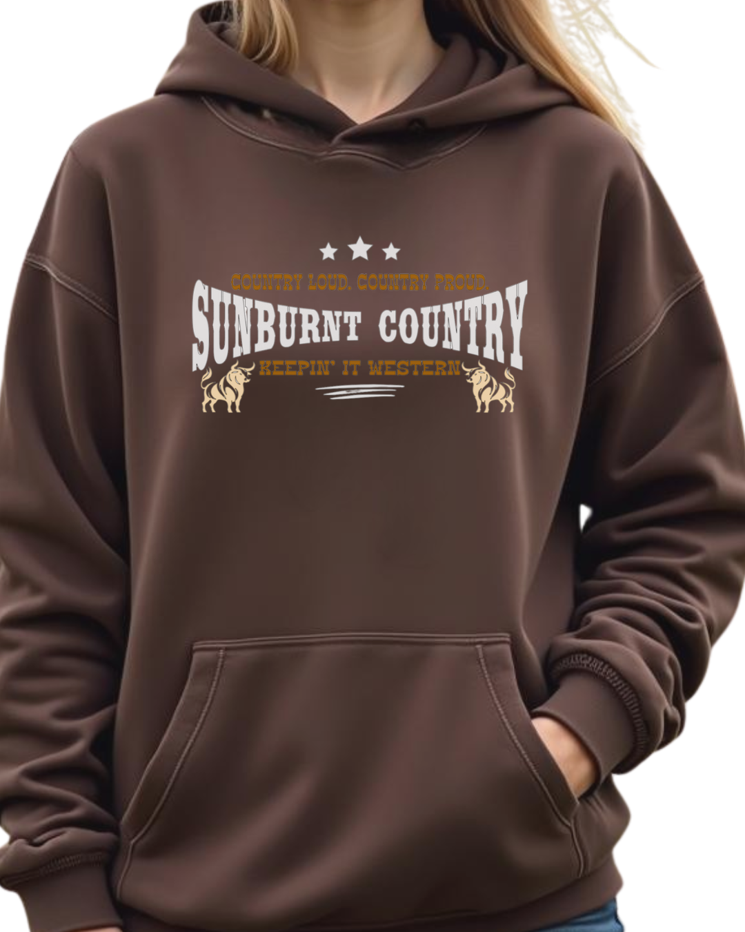 Sunburnt Country Clothing - Hoodie - Country Loud. Country Proud.