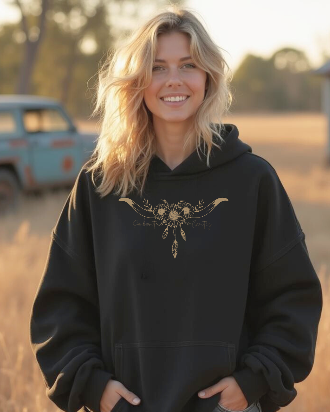 Sunburnt Country Clothing - Outback Bloom | Country Hoodie Australia