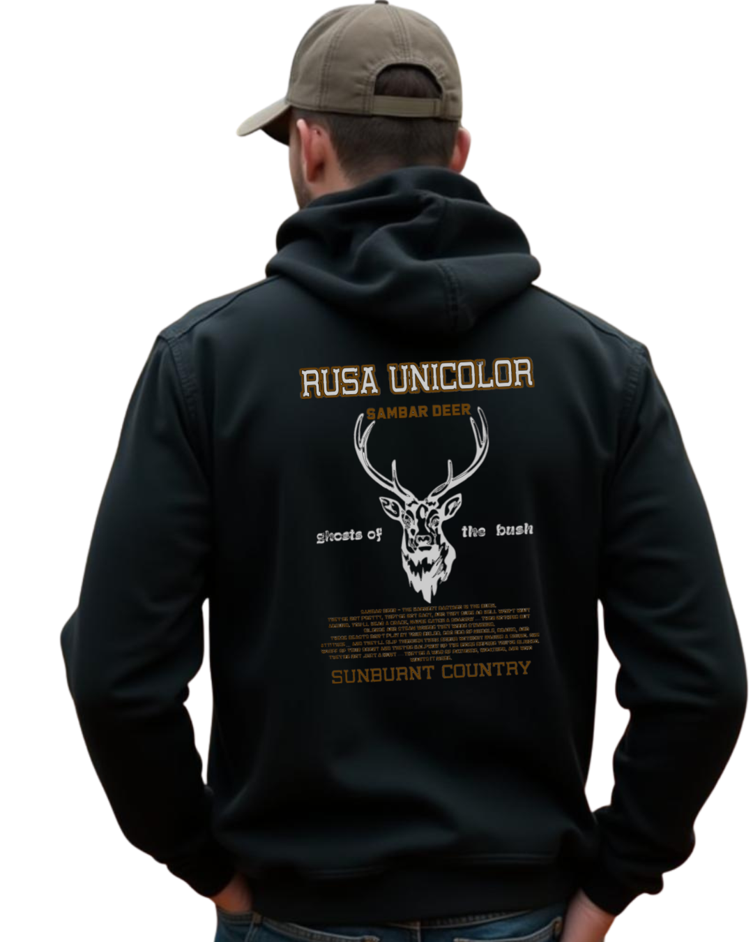 Sunburnt Country Clothing - Hoodie - Hunting - Rusa Unicolor (Sambar Deer)