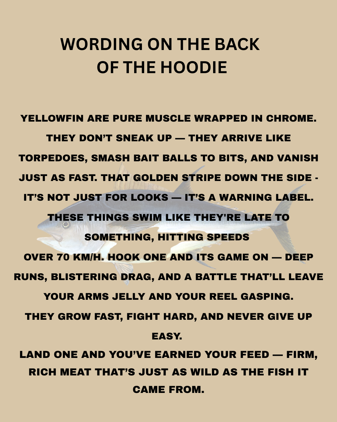 Sunburnt Country Clothing - Fishing - Yellowfin Tuna - Thunnus Albacares | Country Hoodie Australia