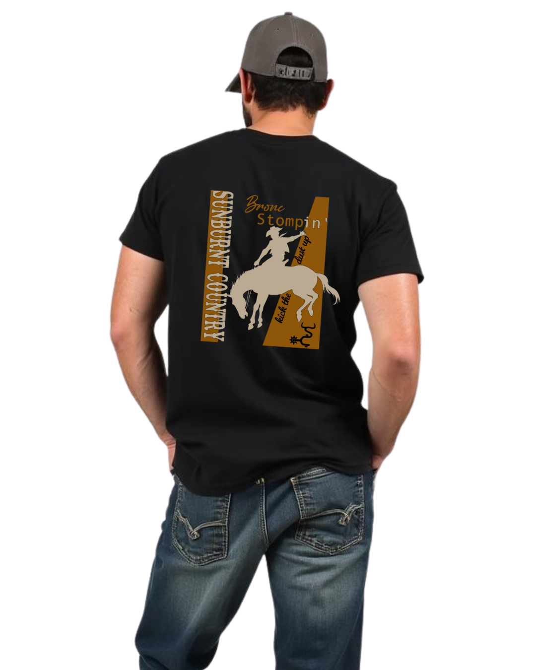 Sunburnt Country Clothing - Mens Tee - Bronc Stompin'