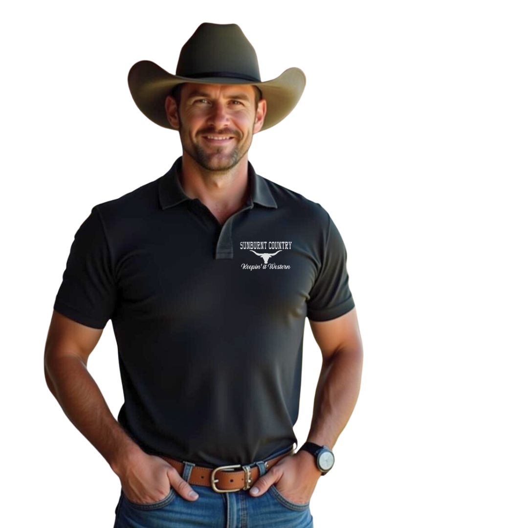 Sunburnt Country Clothing - Men's Polo Shirt - The Longhorn