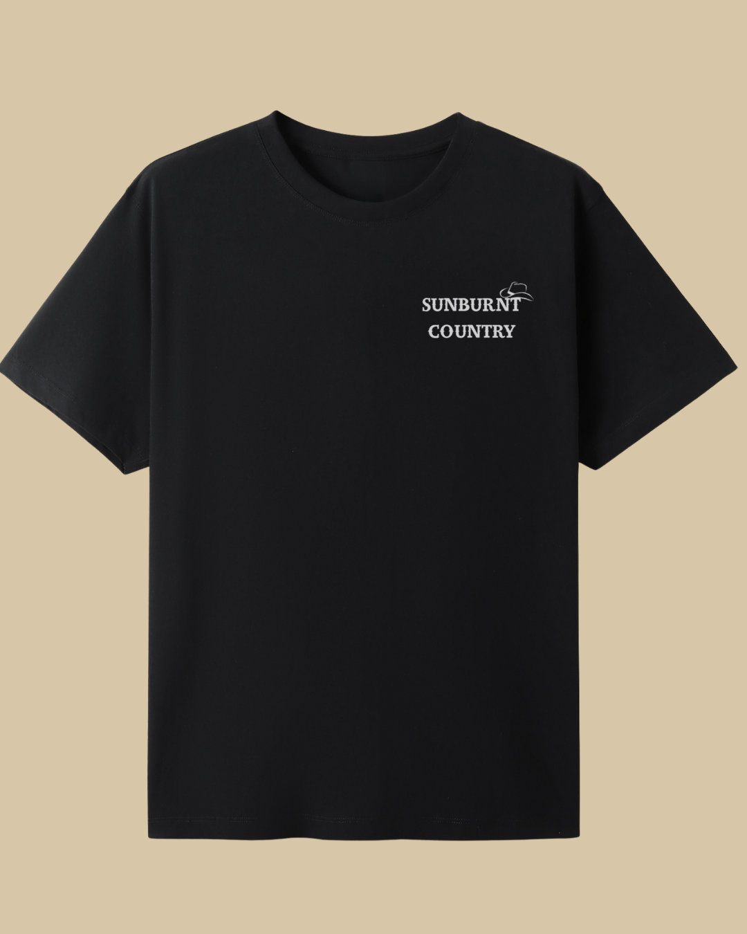Sunburnt Country Clothing The country girl tee black country t-shirt front print