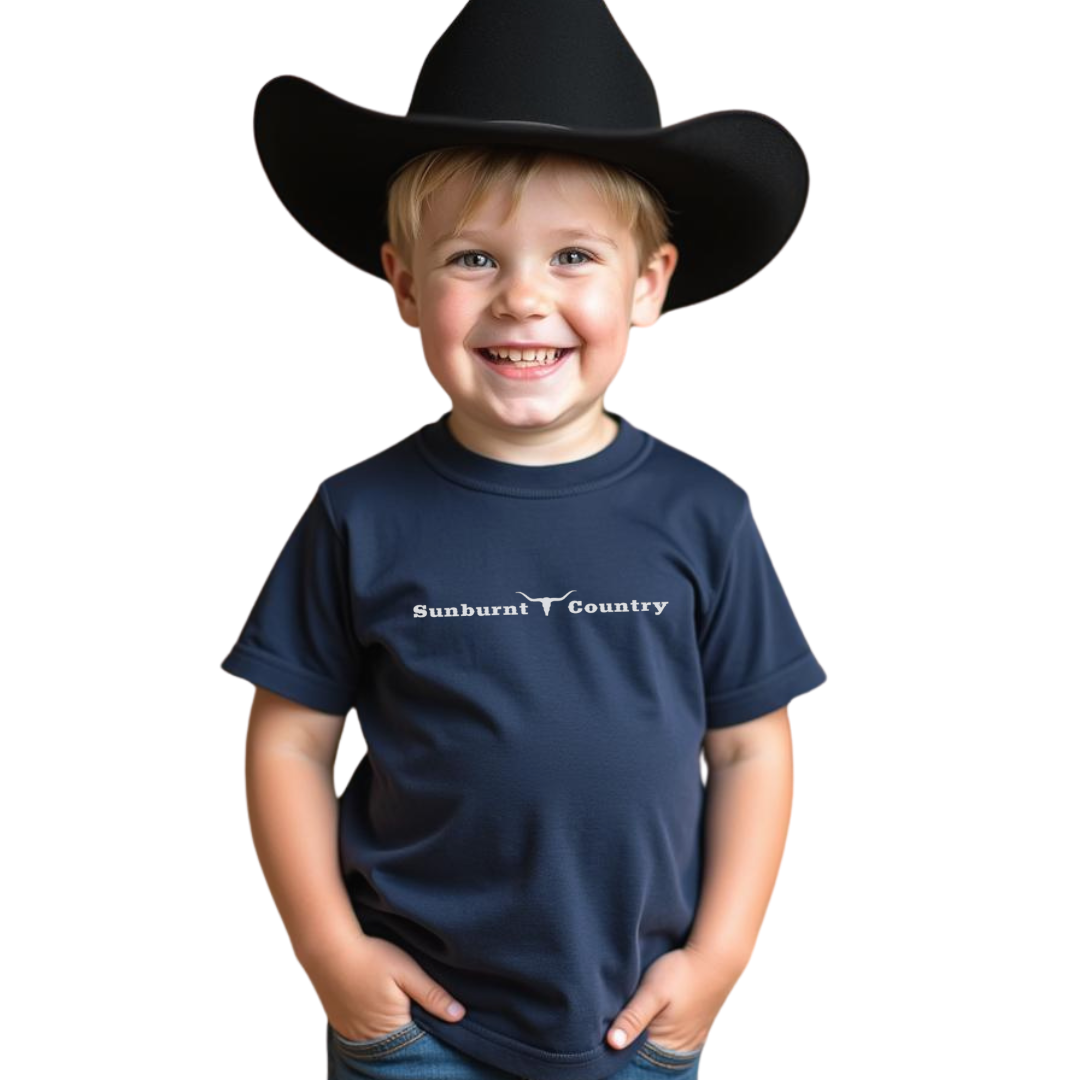 Sunburnt Country Clothing - Childrens Tee - Can't be tamed - Sizes 00 - 6 