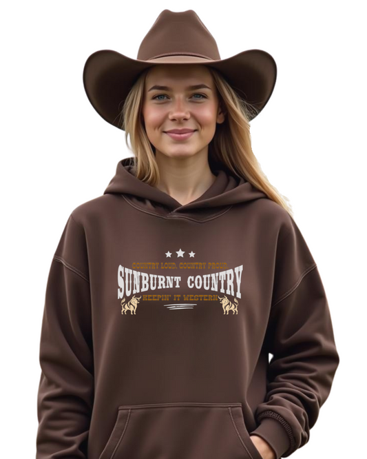 Sunburnt Country Clothing - Hoodie - Country Loud. Country Proud. 