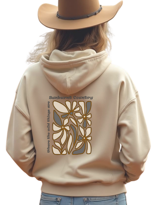 Sunburnt Country Clothing - Hoodie - Wildflower Western