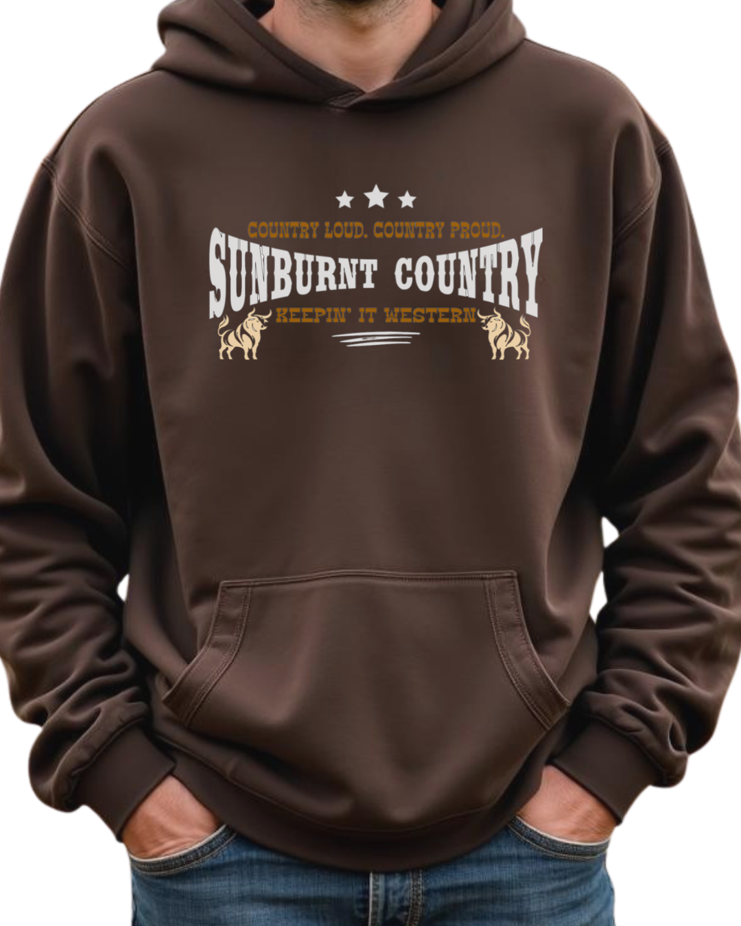 Sunburnt Country Clothing - Hoodie - Country Loud. Country Proud.