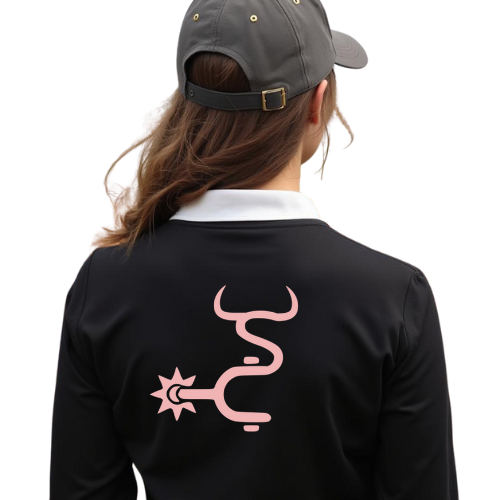 Sunburnt Country Clothing - Rugby Jumper - The Drover - Pink Logo