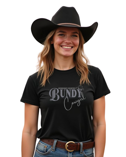 Sunburnt Country Clothing - Ladies Tee - Bundy Cowgirl