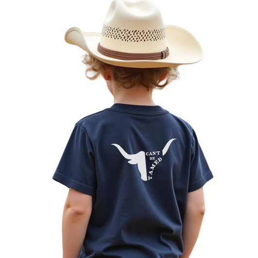 Sunburnt Country Clothing - Childrens Tee - Can't be tamed - Sizes 00 - 6 