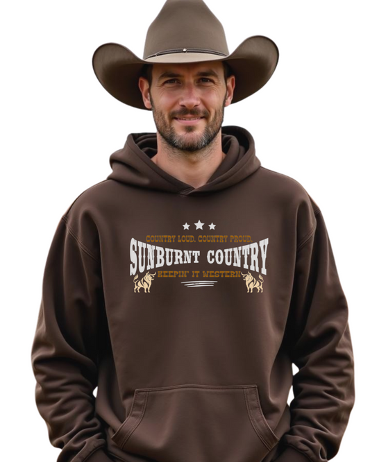 Sunburnt Country Clothing - Hoodie - Country Loud. Country Proud.