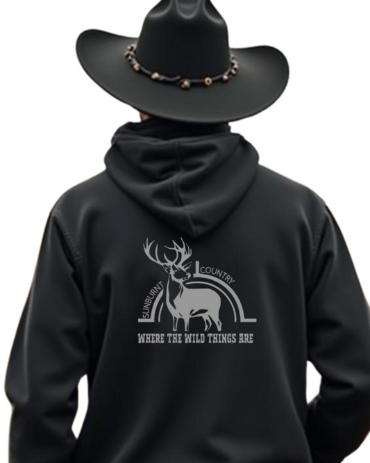 Sunburnt Country Clothing - Hoodie - Deer Huntin' - Where the wild things are