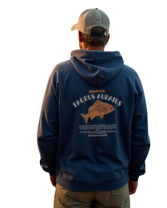 Sunburnt Country Clothing - Hoodie - Fishing - Snapper – Pagrus Auratus