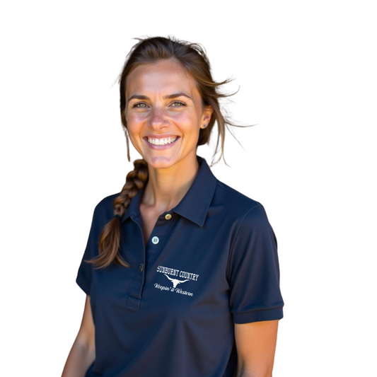 Sunburnt Country Clothing - Ladies Polo Shirt - The Longhorn