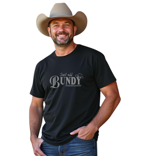 Sunburnt Country Clothing - Men's Tee - Just add Bundy