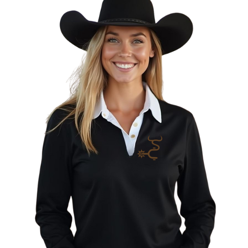 Sunburnt Country Clothing - Rugby Jumper - The Drover - Brown Logo