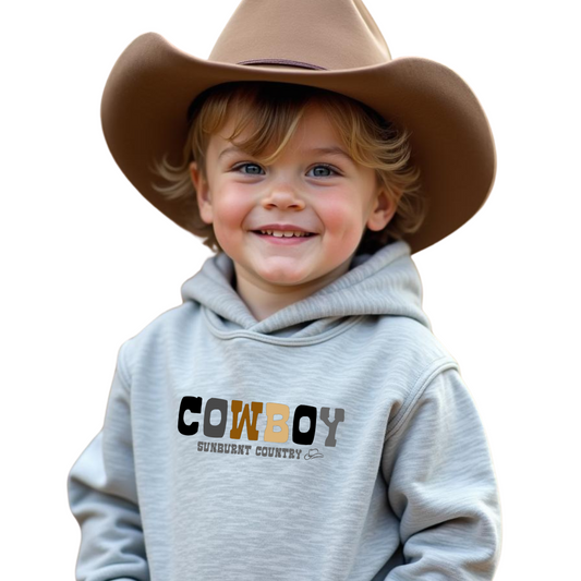 Sunburnt Country Clothing - Baby/Toddler Hoodie - Cowboy