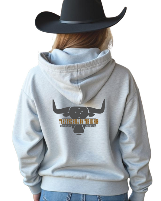 Sunburnt Country Clothing Hoodie - Take the Bull by the Horns
