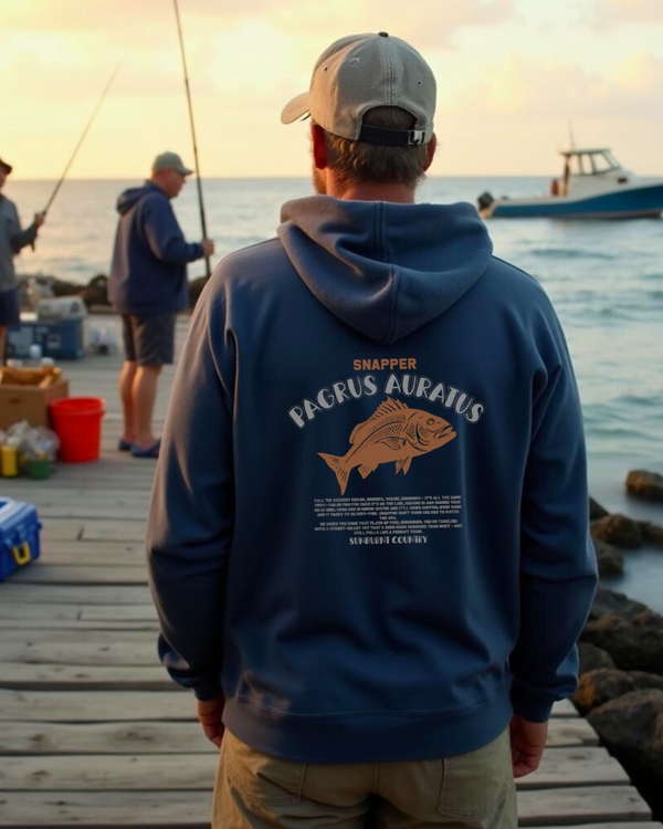 Sunburnt Country Clothing Hoodie - -Pagrus Auratus - Snapper