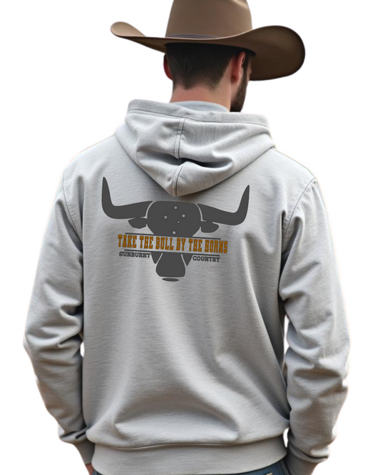 Sunburnt Country Clothing Hoodie - Take the Bull by the Horns