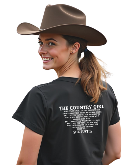 Sunburnt Country Clothing Ladies Tee - The Country Girl 