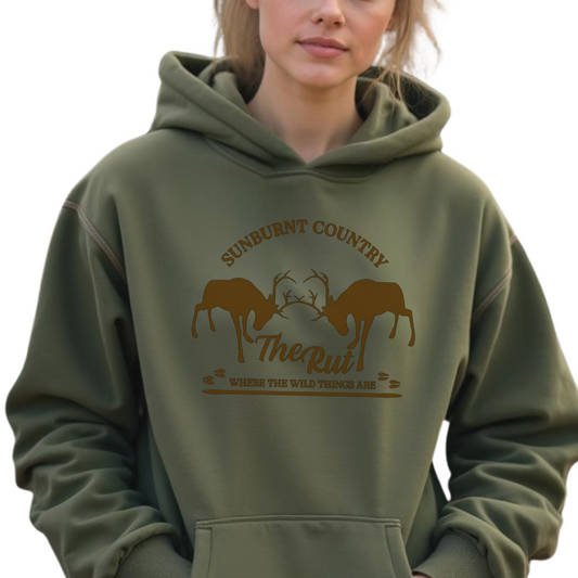 Sunburnt Country Clothing - Hoodie - The Rut - Where the wild things are