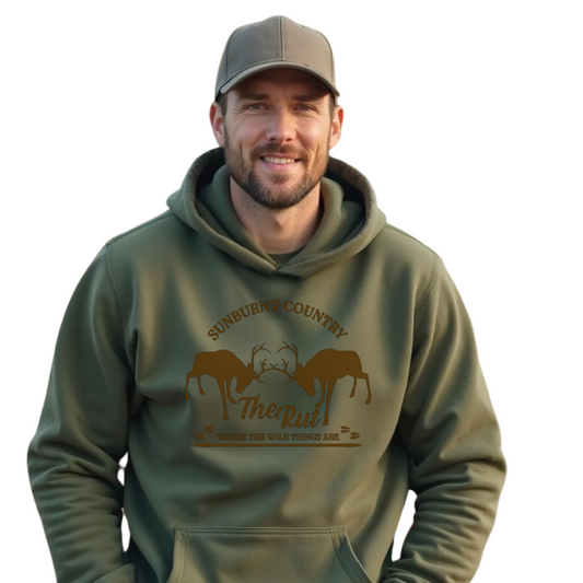 Sunburnt Country Clothing - Hoodie - The Rut - Where the wild things are