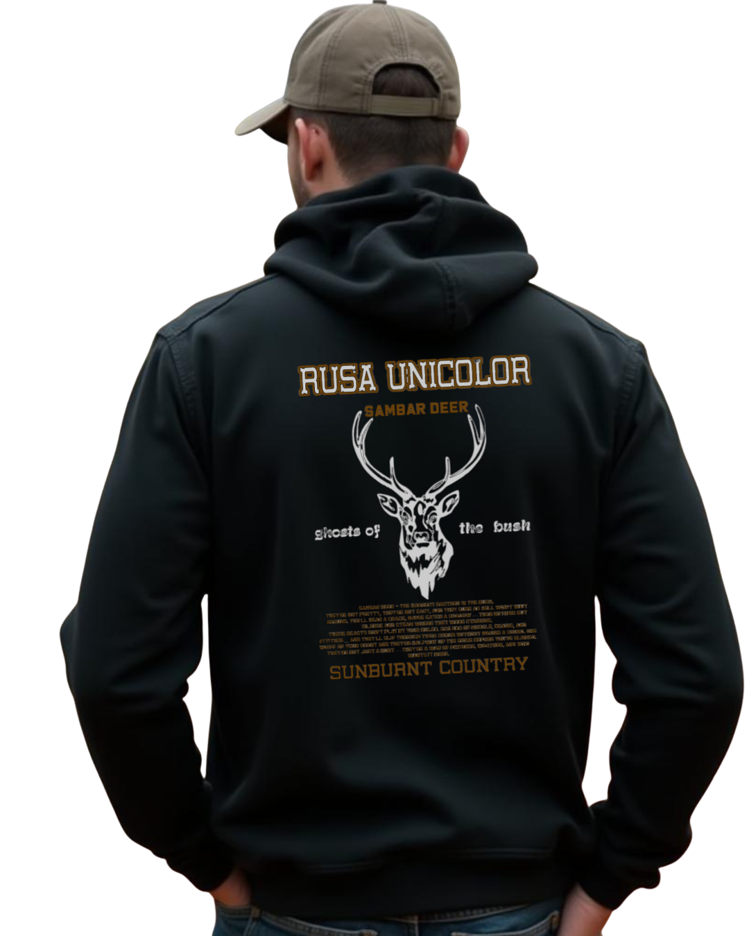 Sunburnt Country Clothing - Hoodie - Hunting - Rusa Unicolor (Sambar Deer)