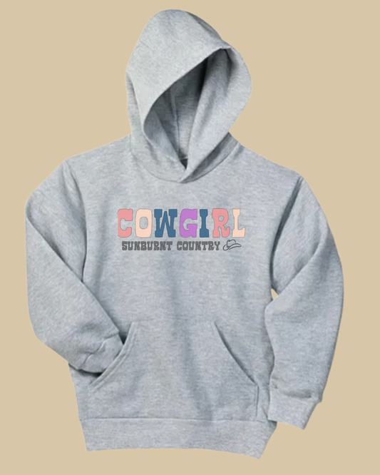 Sunburnt Country Clothing Kids Cowgirl Hoodie – Country Kids Wear