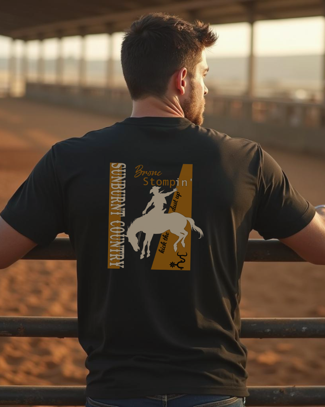 Sunburnt Country Clothing – Bronc Stompin' | Men's Country T-Shirt Australia