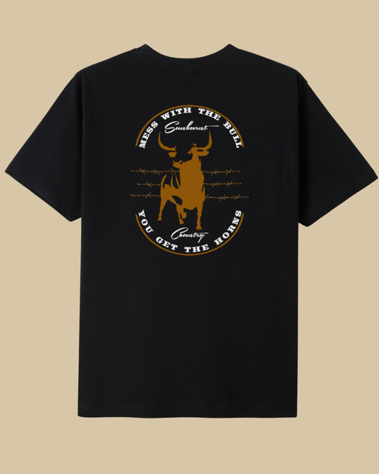 Sunburnt Country Clothing – Mess with the Bull | Men's Country T-Shirt Australia