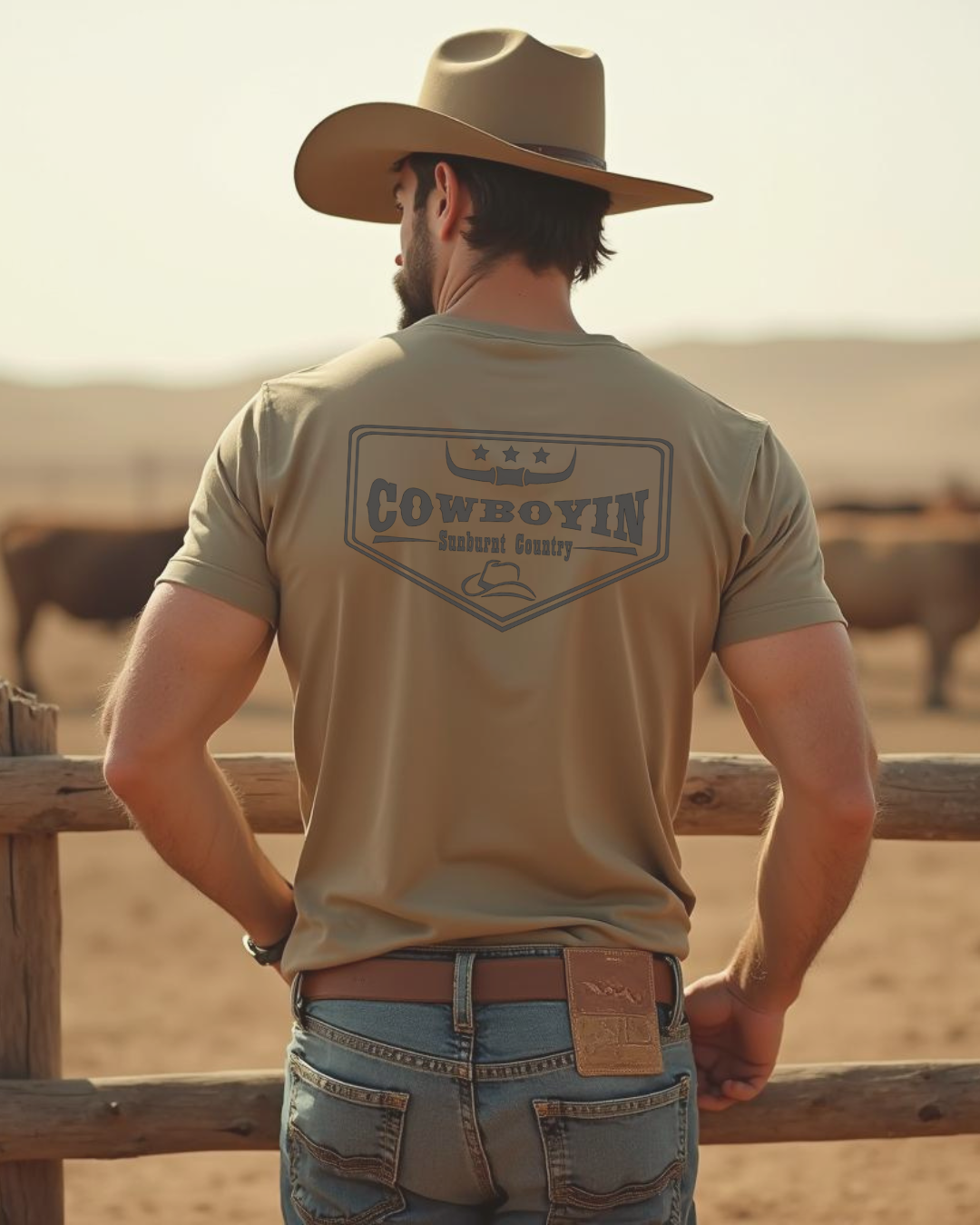 Sunburnt Country Clothing – Cowboyin' | Men's Country T-Shirt Australia