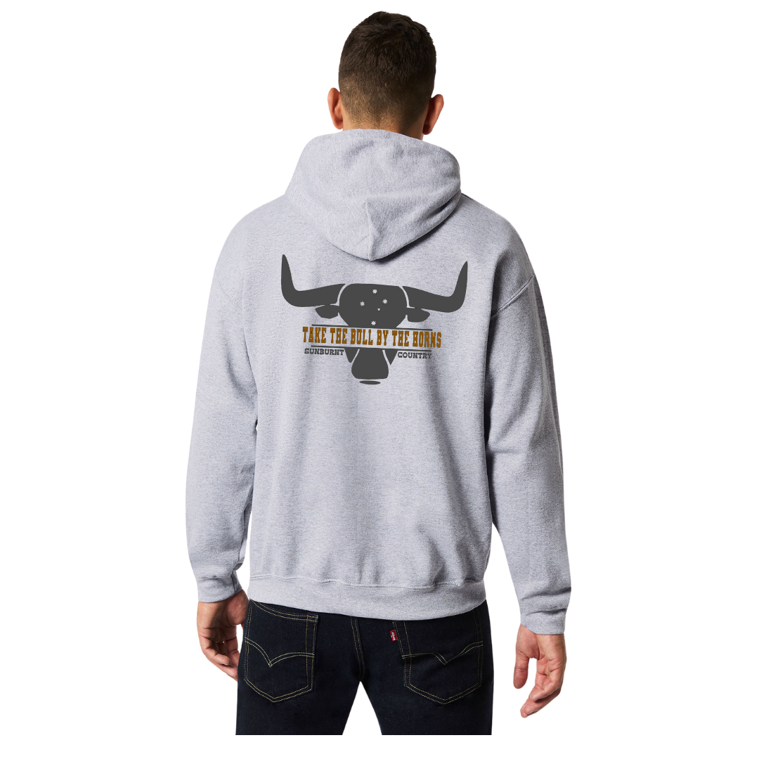 Sunburnt Country Clothing Hoodie - Take the Bull by the Horns