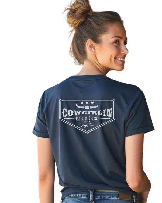Sunburnt Country Clothing - Ladies Tee- Cowgirlin