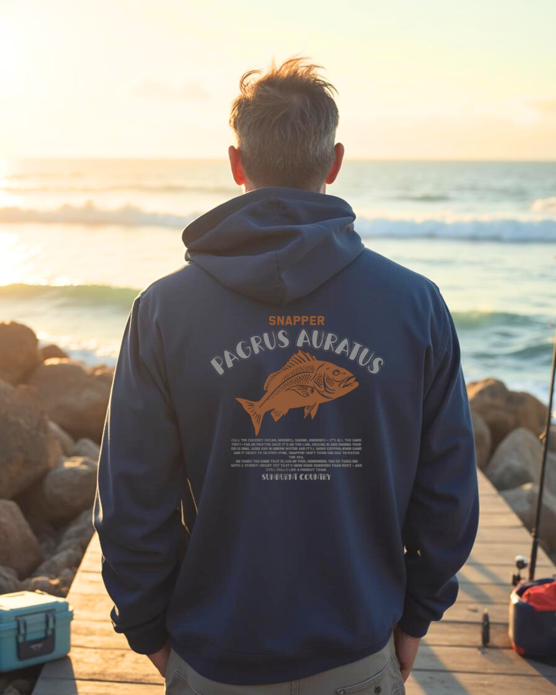 Sunburnt Country Clothing – Fishing - Snapper – Pagrus Auratus | Country Hoodie Australia