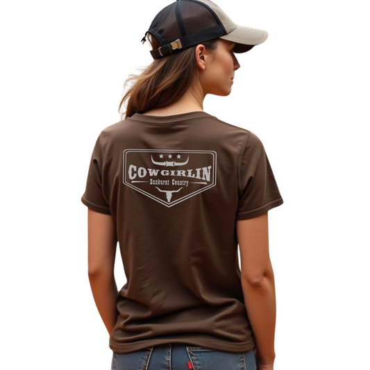 Sunburnt Country Clothing - Ladies Tee- Cowgirlin