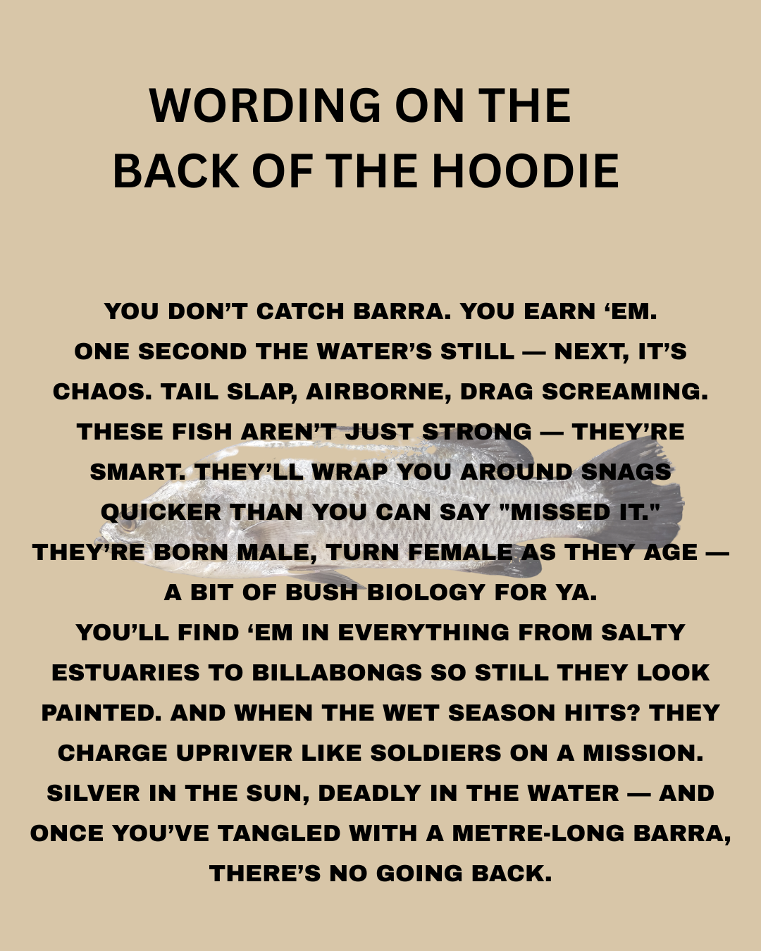 Sunburnt Country Clothing - Fishing - Barramundi – Lates Calcarifer | Country Hoodie Australia