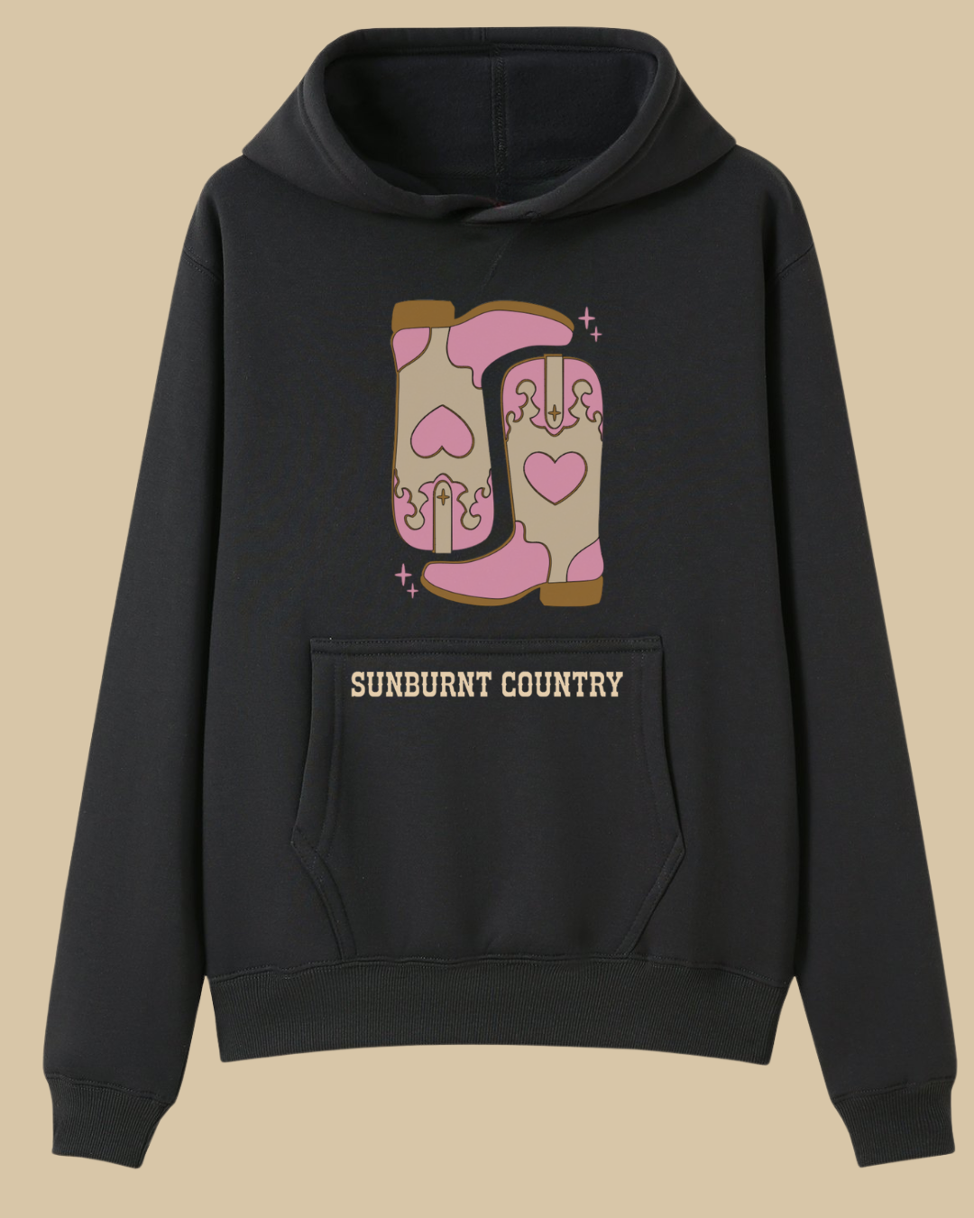 Sunburnt Country Clothing – Western Boots Girls Hoodie | Country Kids Wear